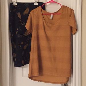 LulaRoe Classic T/Cassie medium outfit